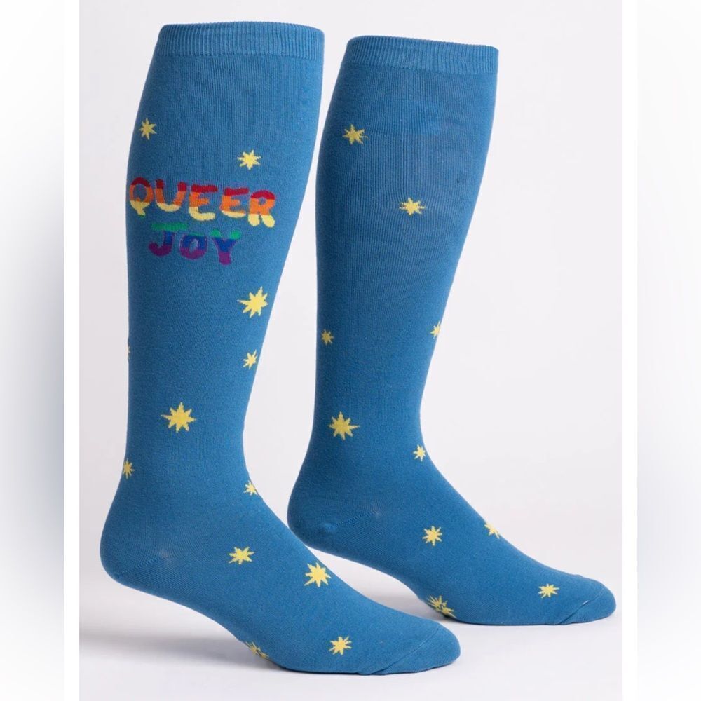 NWT Sock it to me Queer Joy Knee High Socks